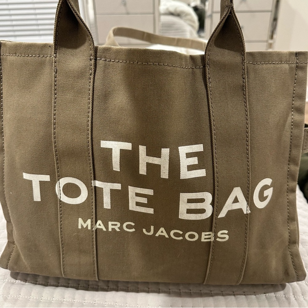 Marc Jacobs “The tote bag” Large in color Slate Green